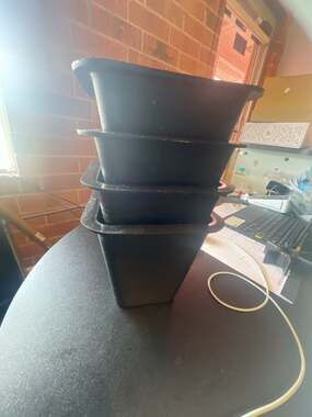 Set of 4 Stackable Plastic Bed Risers